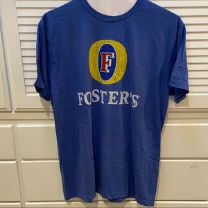 Foster’s beer T shirt.  Men’s size large NWT. Color blue.